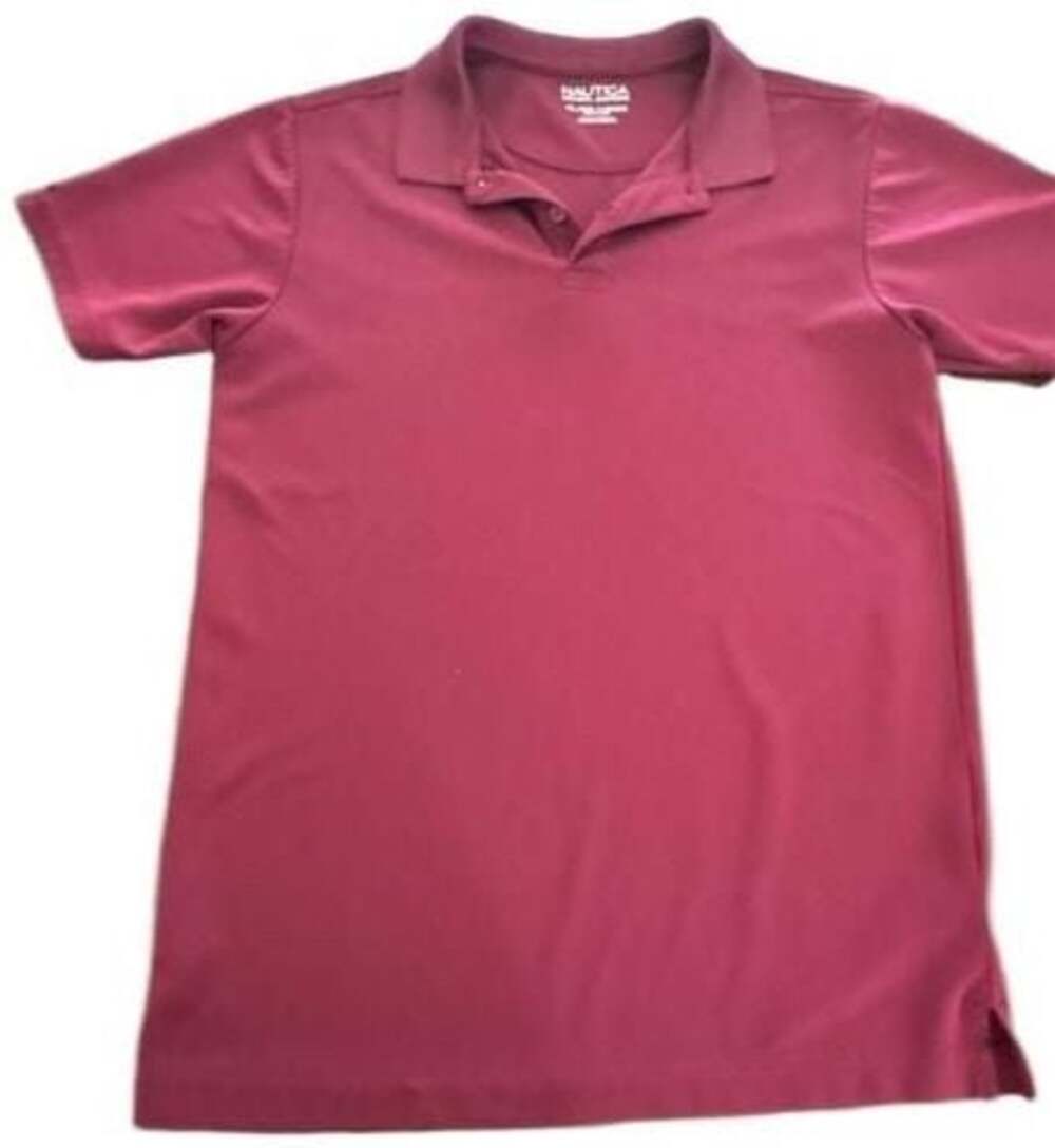 Nautica School Uniform Burgundy Performance Polo Shirt XL/XG 18/20